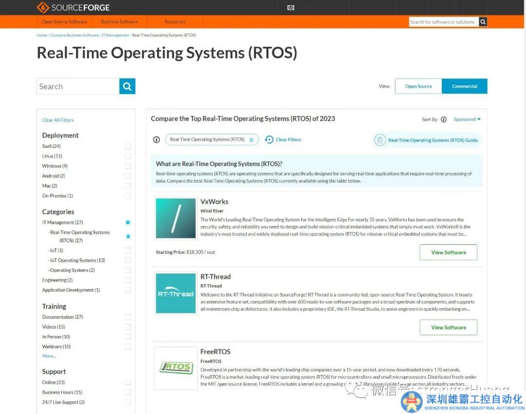 2023年RTOS榜單：國產(chǎn)RT-Thread入圍，μCOS落榜