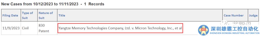 長江存儲“亮劍”：在美起訴美光侵犯其8項3D NAND專利！