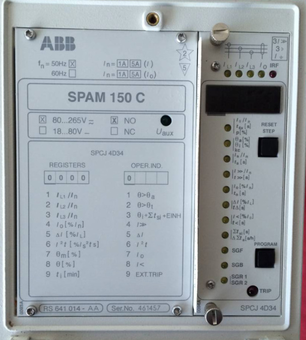 ABB SPAM150C-AA 綜合保護(hù)繼電器