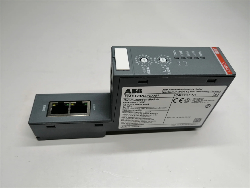 CM597-ETH 1SAP173700R0001 ABB控制器模塊