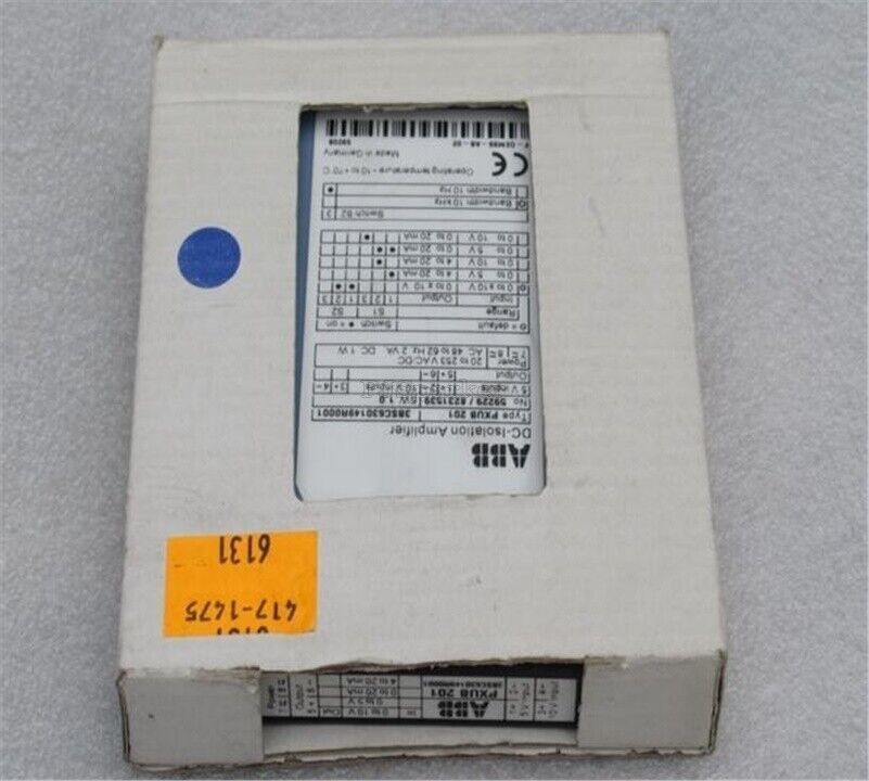 ABB PXUB201 3BSC630149R0001 測壓壓力計 隔離放大器
