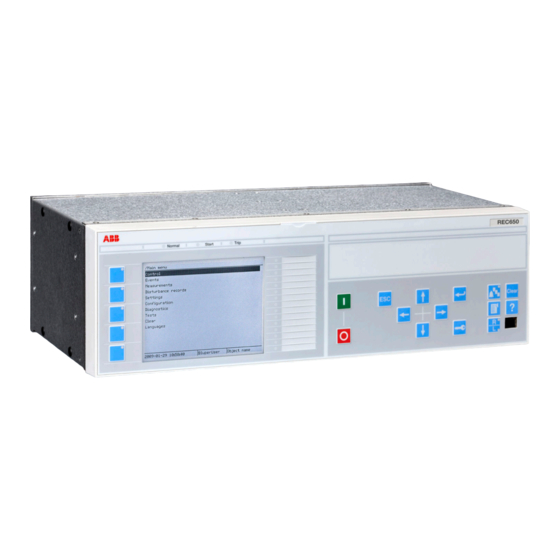 REC650 ABB現(xiàn)場(chǎng)處理器