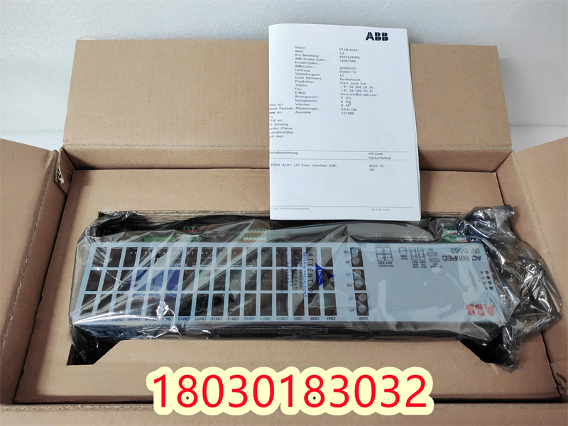 ABB現(xiàn)貨 GFD563A102 3BHE046836R0102 全新勵(lì)磁控制器模塊